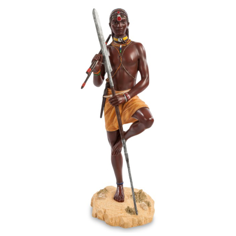 Статуэтка Tribal warrior Masai Коричневый Мульти Статуэтка Tribal warrior Masai Коричневый Мульти в Брянске | Loft Concept
