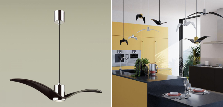Подвесной светильник Seagull Scope Chrome черный Подвесной светильник Seagull Scope Chrome черный - Loft-Concept в Брянске