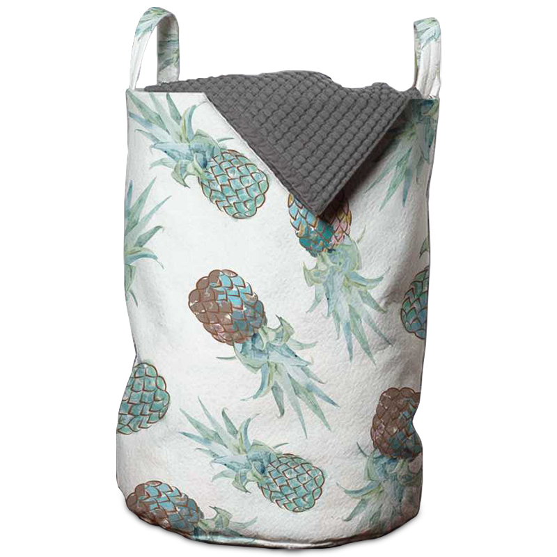 Корзина Pineapple Pattern Basket Голубой пастельный Белый Корзина Pineapple Pattern Basket Голубой пастельный Белый в Брянске | Loft Concept