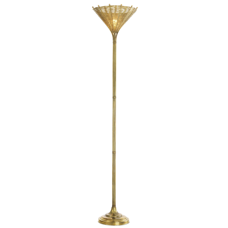 Торшер Eichholtz Floor Lamp Kon Tiki Винтажная латунь Торшер Eichholtz Floor Lamp Kon Tiki Винтажная латунь в Брянске | Loft Concept