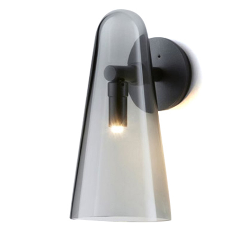 Бра Domi Sconce Smoky Черный Стекло Смок Бра Domi Sconce Smoky Черный Стекло Смок в Брянске | Loft Concept
