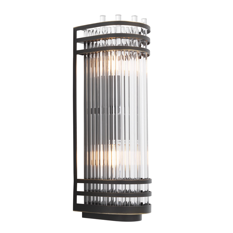 Бра Eichholtz Wall Lamp Gulf S Bronze Темная бронза Прозрачный Бра Eichholtz Wall Lamp Gulf S Bronze Темная бронза Прозрачный в Брянске | Loft Concept