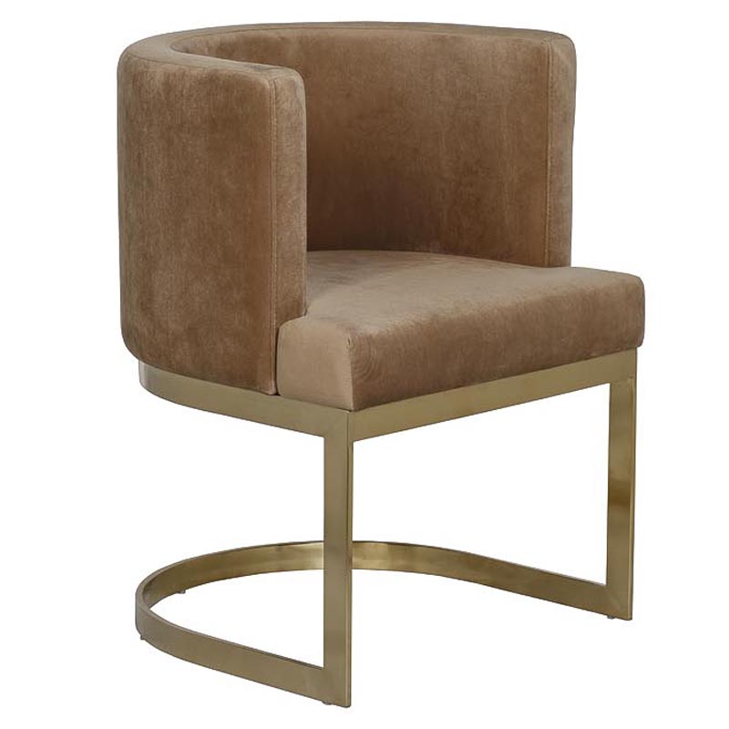 Стул Disalia Chair light brown Коричневый Золотой Стул Disalia Chair light brown Коричневый Золотой в Брянске | Loft Concept