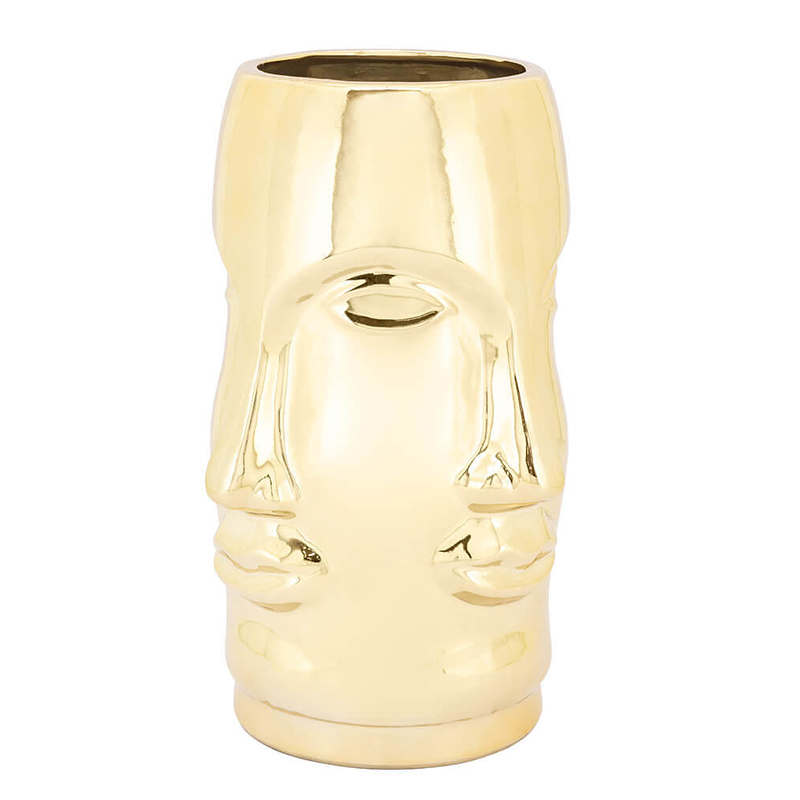 Ваза VASE MING FACE Gold Глянцевое золото Ваза VASE MING FACE Gold Глянцевое золото в Брянске | Loft Concept