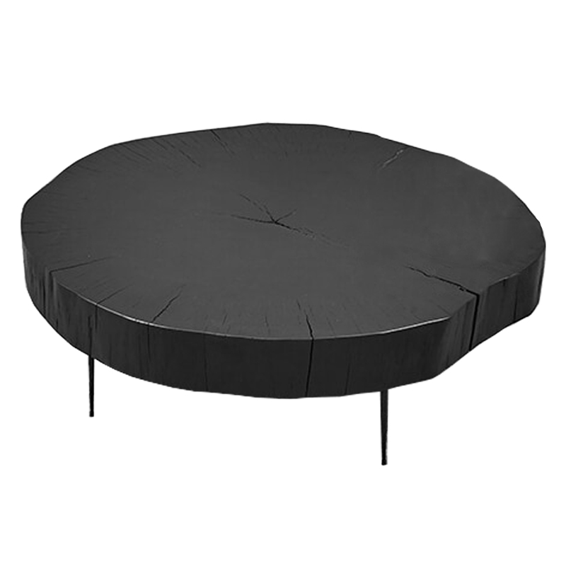 Кофейный стол Saw Cut Black Wood Coffee Table Черный Кофейный стол Saw Cut Black Wood Coffee Table Черный в Брянске | Loft Concept
