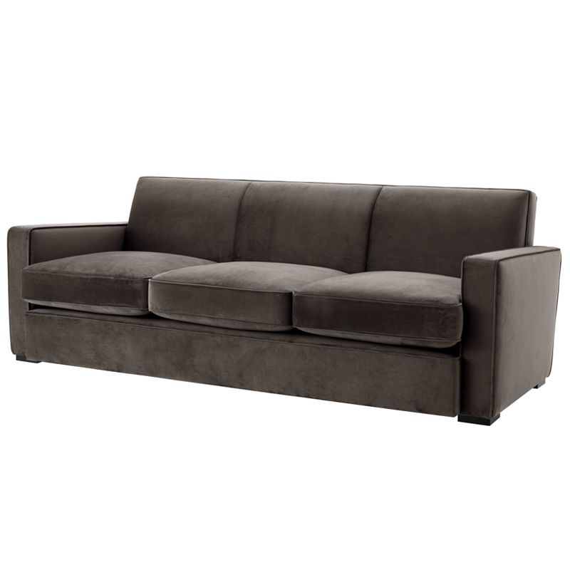 Диван Eichholtz Sofa Edmond grey Серый Черный Диван Eichholtz Sofa Edmond grey Серый Черный в Брянске | Loft Concept