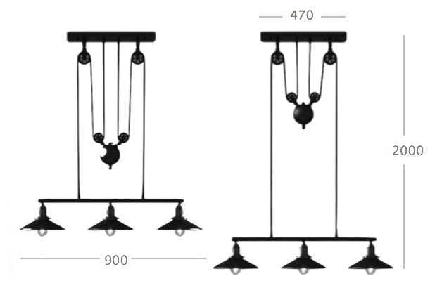 Люстра Loft Cone Pendant Balance Line 3 Люстра Loft Cone Pendant Balance Line 3 в Брянске