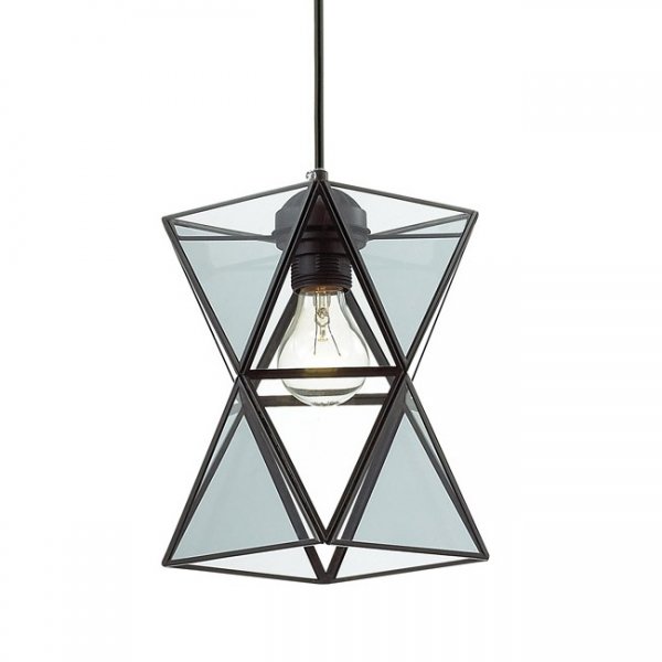Подвесной светильник PolyPyramid Glass Pendant Прозрачный Подвесной светильник PolyPyramid Glass Pendant Прозрачный в Брянске | Loft Concept