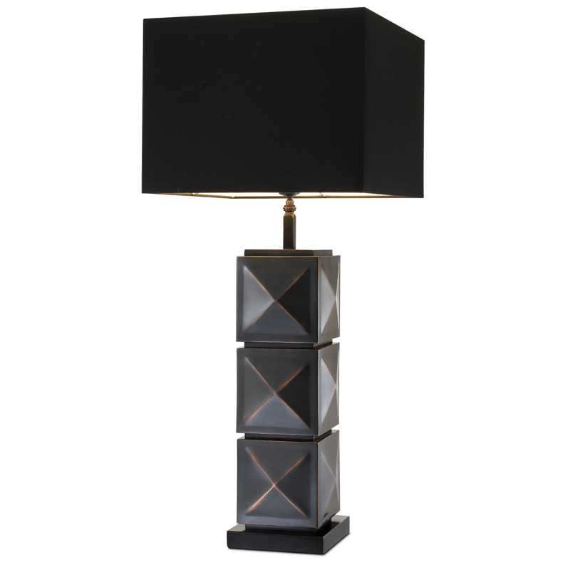 Настольная лампа Eichholtz Table Lamp Carlo Темная бронза Черный Настольная лампа Eichholtz Table Lamp Carlo Темная бронза Черный в Брянске | Loft Concept