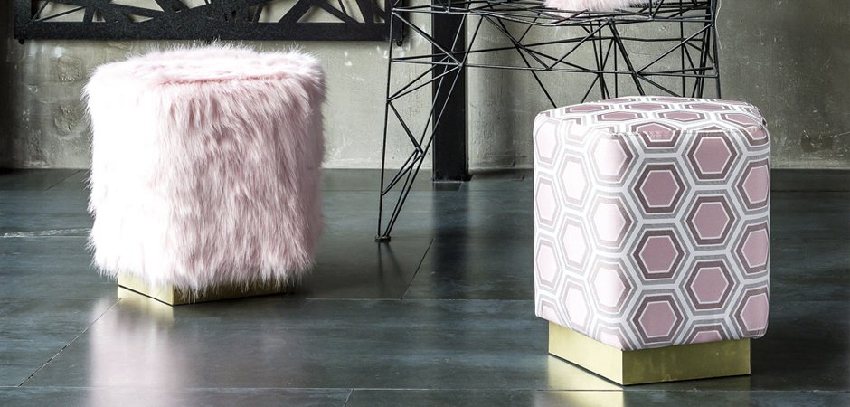 Пуф Hexagon Pink Geometry - Loft-Concept в Брянске