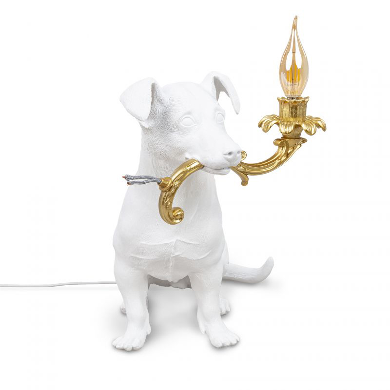 Настольная лампа Seletti Rio Lamp Белый Глянцевое золото Настольная лампа Seletti Rio Lamp Белый Глянцевое золото в Брянске | Loft Concept