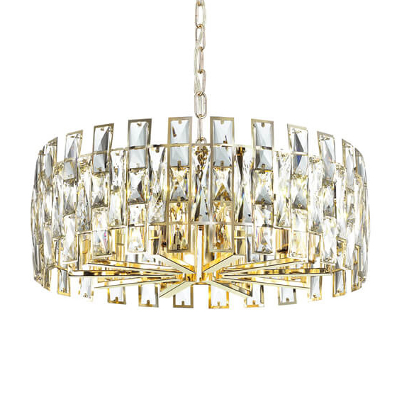 Люстра Tribuno Chandelier 10 Золотой Прозрачный Люстра Tribuno Chandelier 10 Золотой Прозрачный в Брянске | Loft Concept
