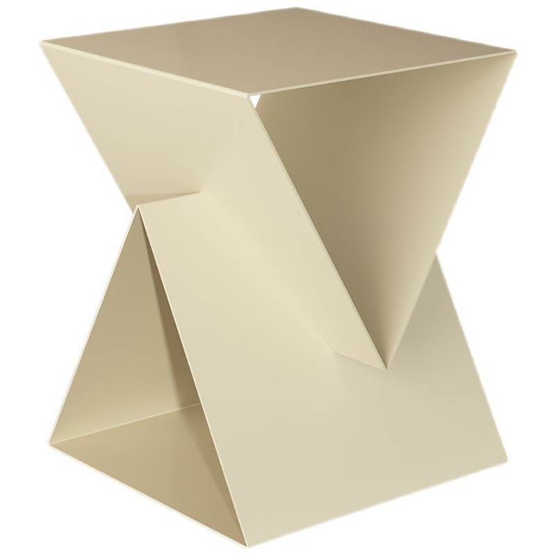 Приставной стол Two Triangles Beige Side Table Бежевый Приставной стол Two Triangles Beige Side Table Бежевый в Брянске | Loft Concept