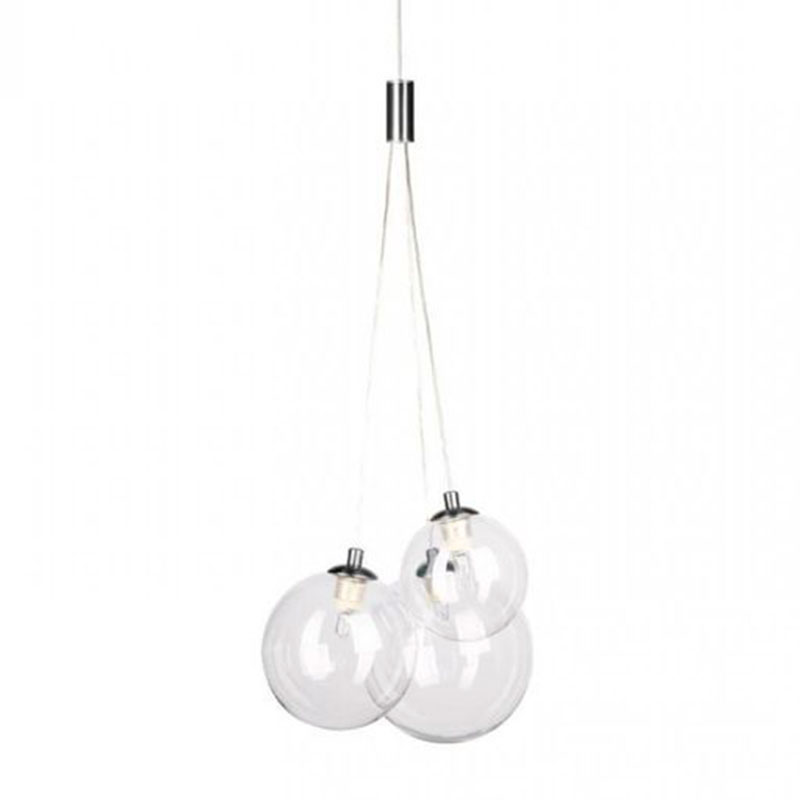 Люстра Multi Ball White Серебряный Прозрачное Стекло Люстра Multi Ball White Серебряный Прозрачное Стекло в Брянске | Loft Concept