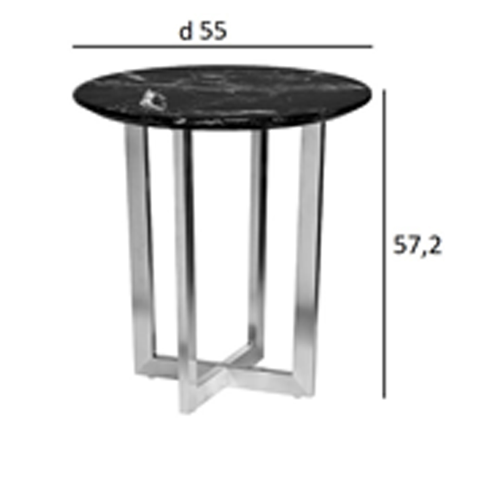 Столик журнальный круглый с белый столешницей Marsali Coffee Table Столик журнальный круглый с белый столешницей Marsali Coffee Table в Брянске