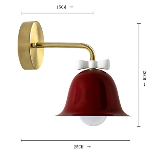 Бра Колокольчик Bell with Bow Red Wall Lamp Красный Бра Колокольчик Bell with Bow Red Wall Lamp Красный в Брянске