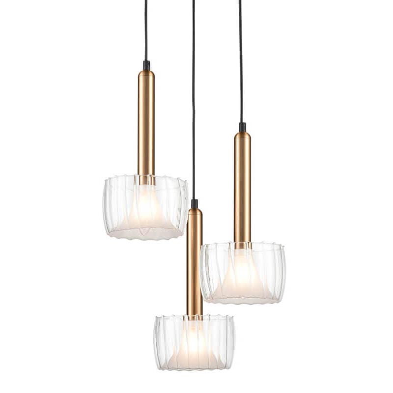 Люстра Willa Chandelier Черный Прозрачный в Брянске | Loft Concept 