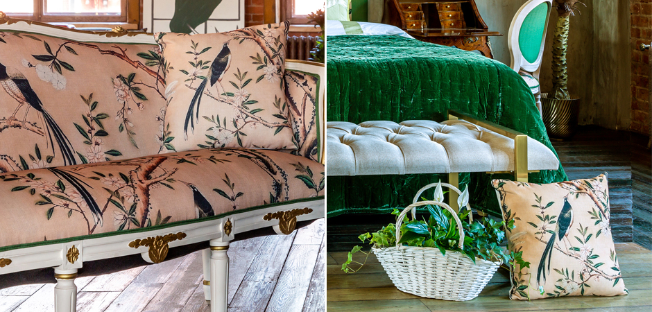 Декоративная подушка Beige and Green Chinoiserie 1 Декоративная подушка Beige and Green Chinoiserie 1 - Loft-Concept в Брянске