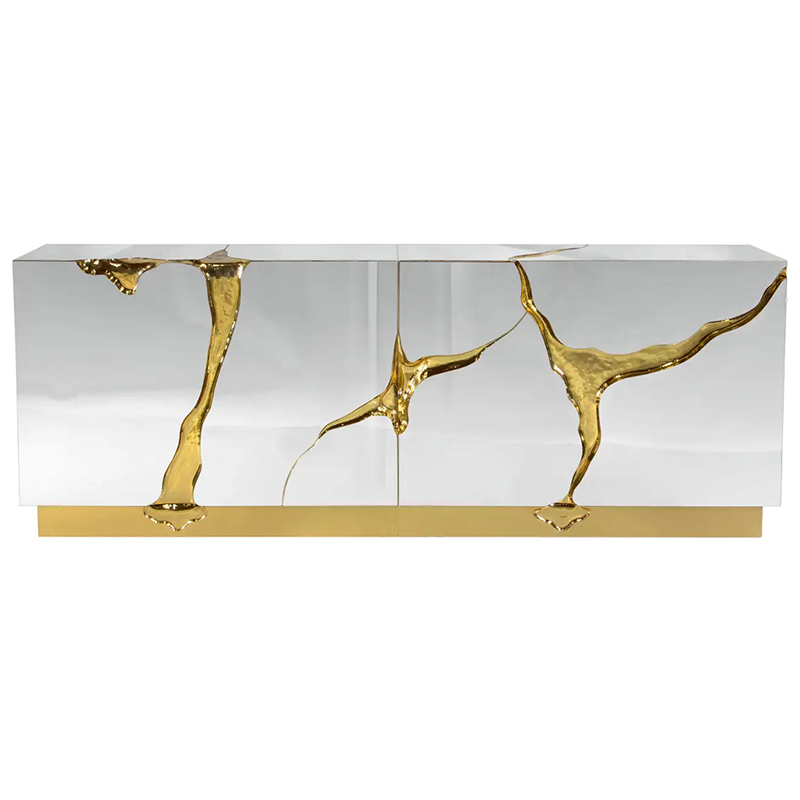 Буфет Modern Contemporary Lapiaz Sideboard Boca do Lobo Mirror Зеркало Золотой Буфет Modern Contemporary Lapiaz Sideboard Boca do Lobo Mirror Зеркало Золотой в Брянске | Loft Concept
