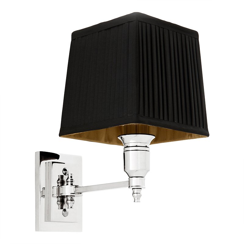 Бра Wall Lamp Lexington Single Nickel+Black Никель Черный Бра Wall Lamp Lexington Single Nickel+Black Никель Черный в Брянске | Loft Concept
