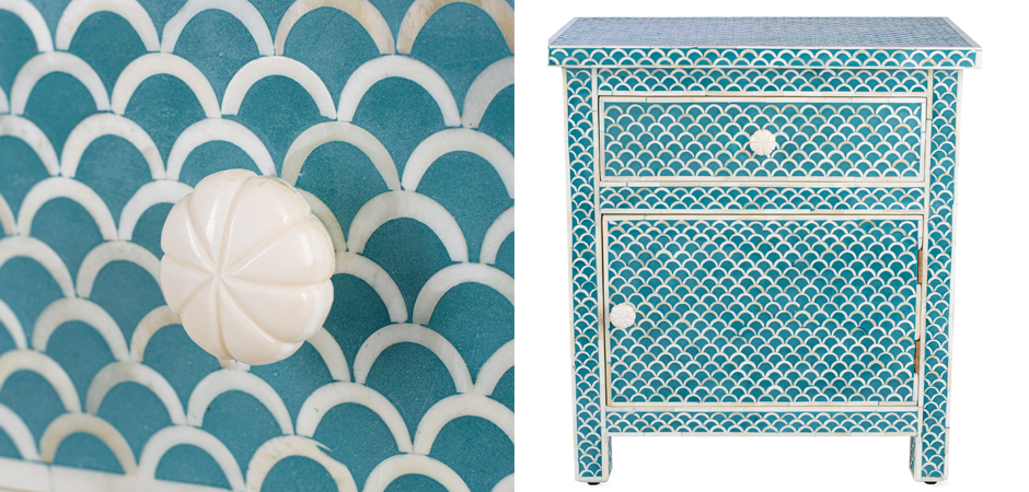 Тумба bone fish scale inlay cupboard Тумба bone fish scale inlay cupboard - Loft-Concept в Брянске