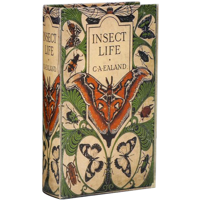 Шкатулка-книга с сейфом Insect Life Book Box Зеленый Бежевый Мульти Шкатулка-книга с сейфом Insect Life Book Box Зеленый Бежевый Мульти в Брянске | Loft Concept