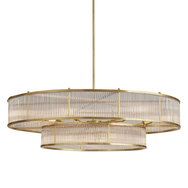 Люстра RH Marais Round Chandelier Латунь Прозрачный Люстра RH Marais Round Chandelier Латунь Прозрачный в Брянске | Loft Concept