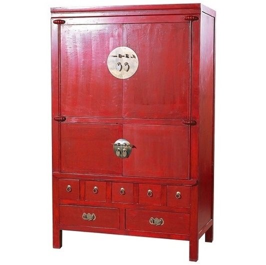 Шкаф в китайском стиле Red Box Красный Шкаф в китайском стиле Red Box Красный в Брянске | Loft Concept