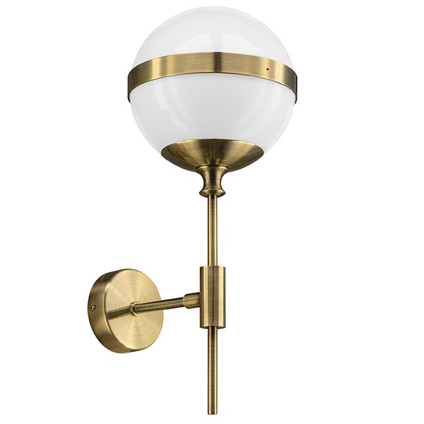 Бра Peggy Wall Lamp Gold Бронза Белый Бра Peggy Wall Lamp Gold Бронза Белый в Брянске | Loft Concept