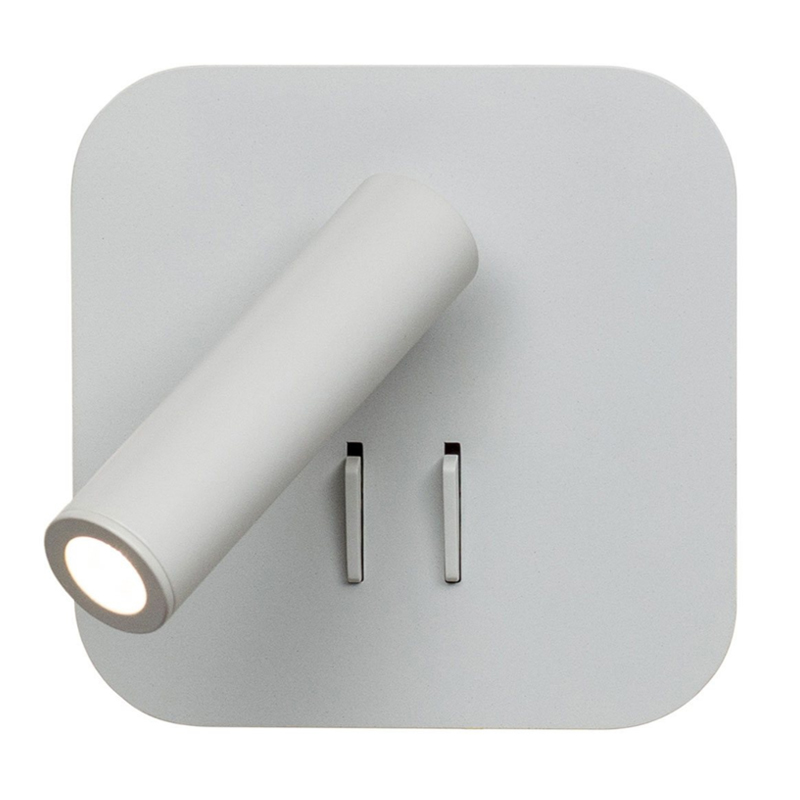 Настенный спот White Square Spot Wall Lamp Белый в Брянске | Loft Concept 
