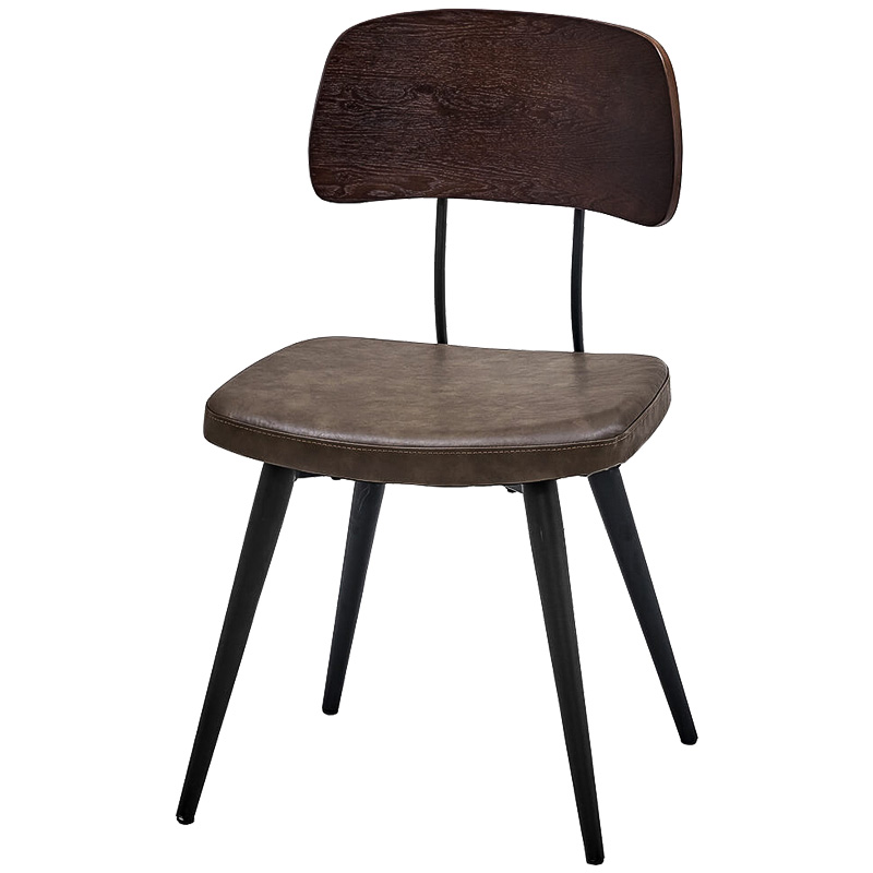 Стул Bartle Loft Stool Черный Коричневый Стул Bartle Loft Stool Черный Коричневый в Брянске | Loft Concept