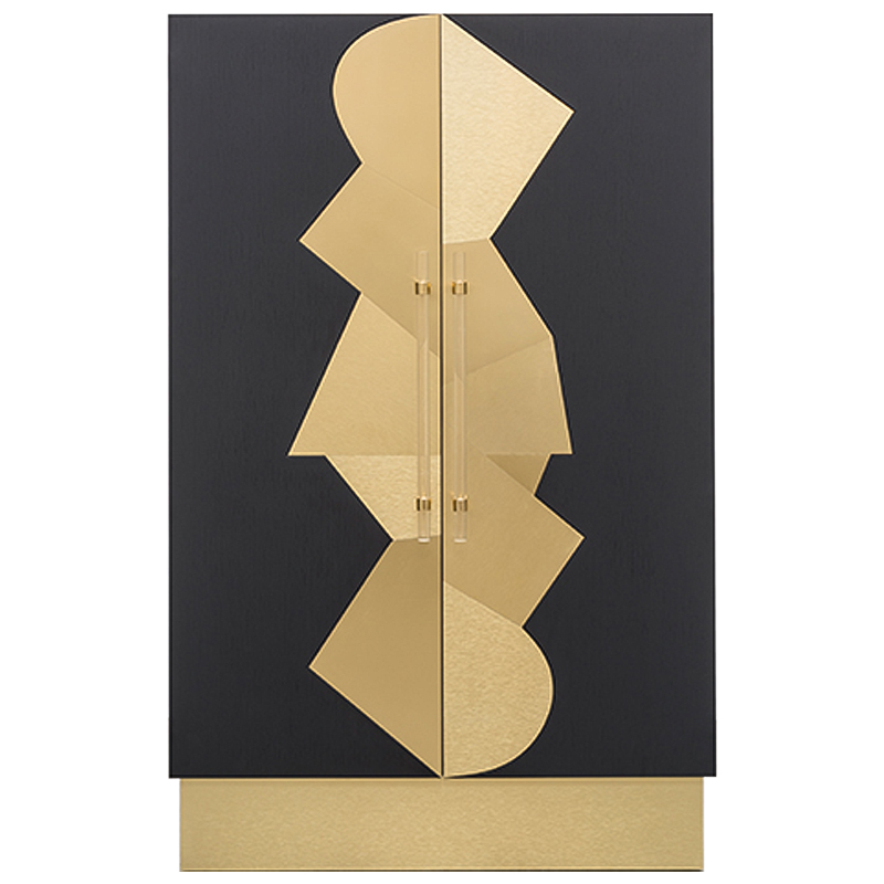 Шкаф COCO ARMOIRE Черный Латунь Прозрачный Шкаф COCO ARMOIRE Черный Латунь Прозрачный в Брянске | Loft Concept