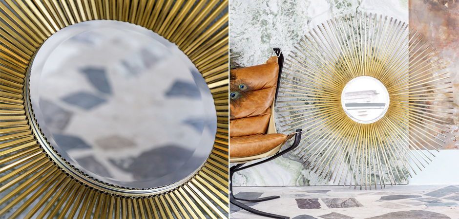 Зеркало Sun Circle Mirror Зеркало Sun Circle Mirror - Loft-Concept в Брянске