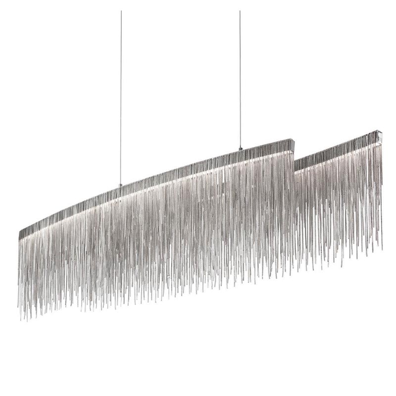 Люстра Atlantis Chain Chandelier Line Chrome Хром Люстра Atlantis Chain Chandelier Line Chrome Хром в Брянске | Loft Concept