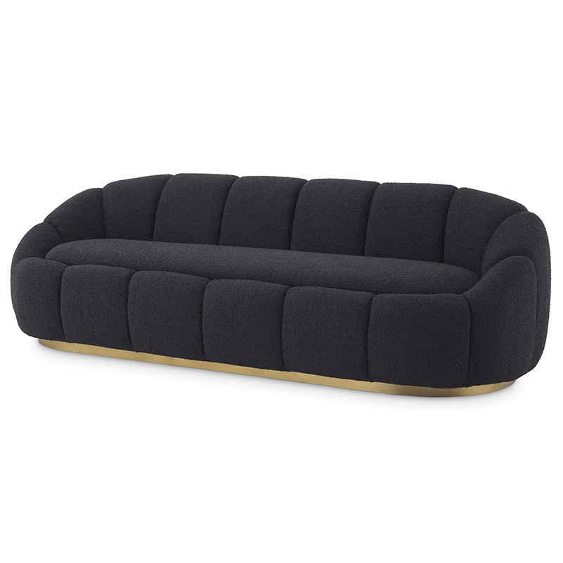 Диван Eichholtz Sofa Inger Black Черный Латунь Диван Eichholtz Sofa Inger Black Черный Латунь в Брянске | Loft Concept