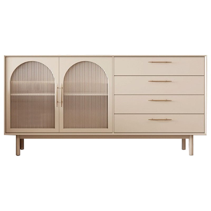 Комод Trystan Arch Chest of Drawers Бежевый Золотой Комод Trystan Arch Chest of Drawers Бежевый Золотой в Брянске | Loft Concept