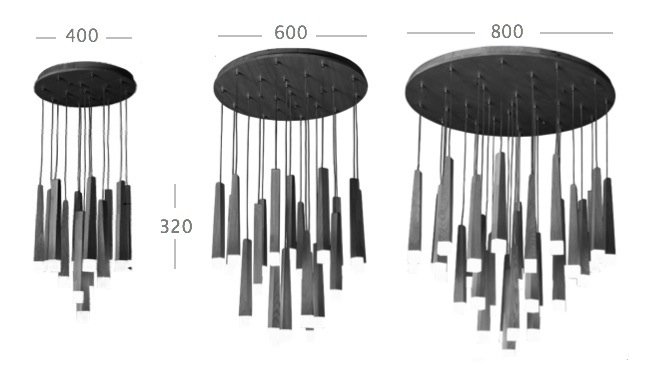 Люстра Wooden Glowworm Round Люстра Wooden Glowworm Round в Брянске