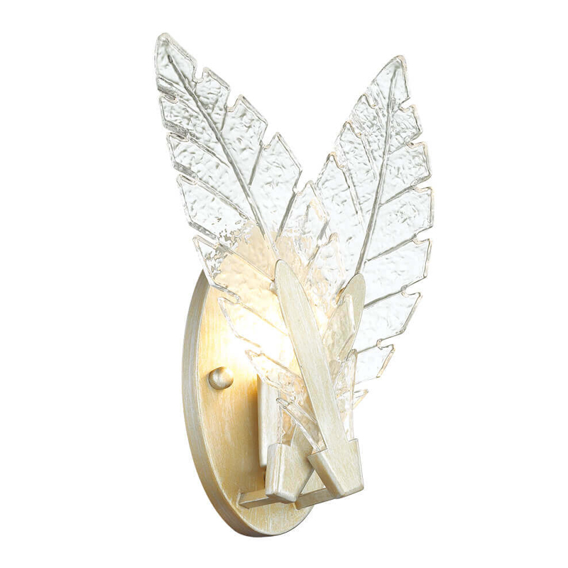 Бра Glass Petals Sconce Золотой Прозрачный (Transparent) Бра Glass Petals Sconce Золотой Прозрачный (Transparent) в Брянске | Loft Concept