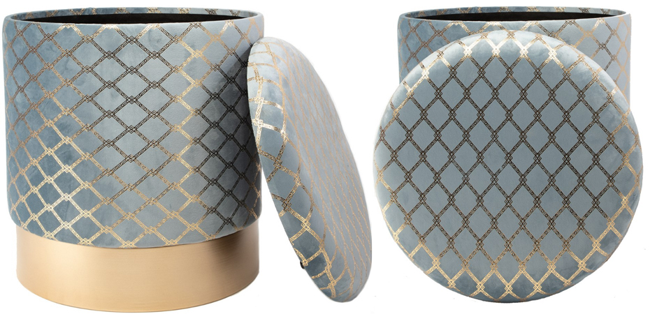 Пуф PUF Upholstery Gold Mesh голубой Пуф PUF Upholstery Gold Mesh голубой - Loft-Concept в Брянске
