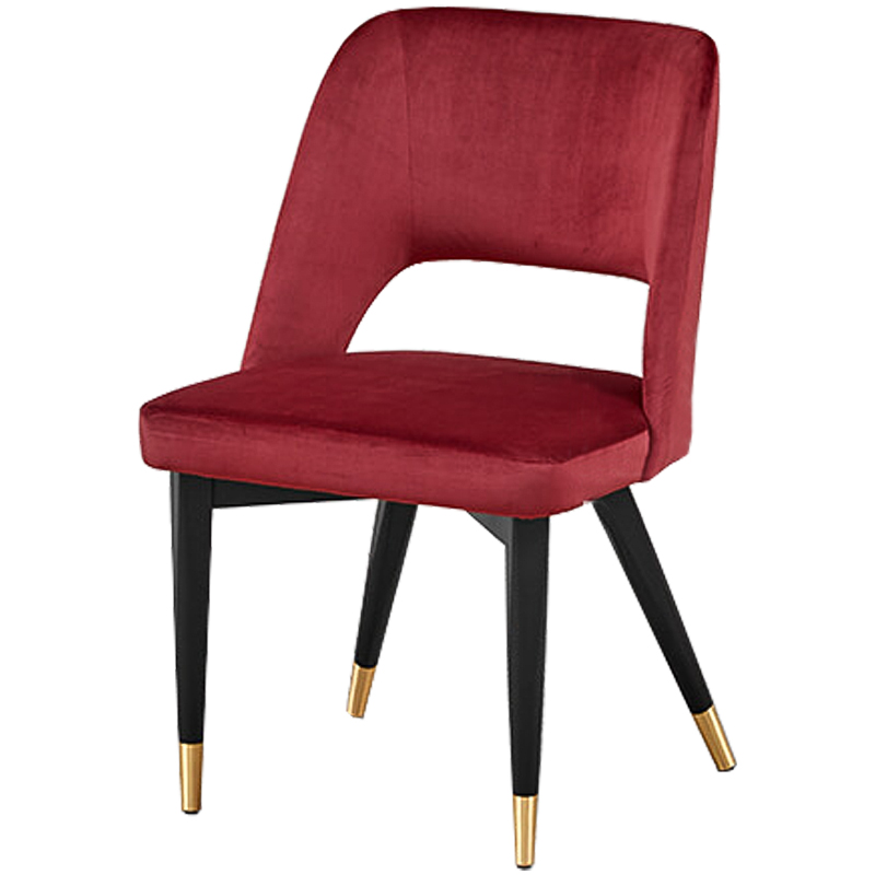 Стул Neasan Stool crimson Черный Малиновый (Crimson) Латунь Стул Neasan Stool crimson Черный Малиновый (Crimson) Латунь в Брянске | Loft Concept