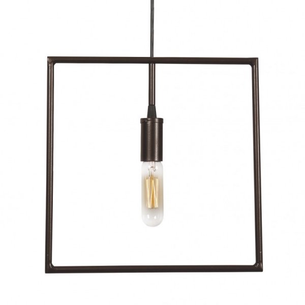 Подвесной светильник Shape Square Pendant Коричневый Подвесной светильник Shape Square Pendant Коричневый в Брянске | Loft Concept