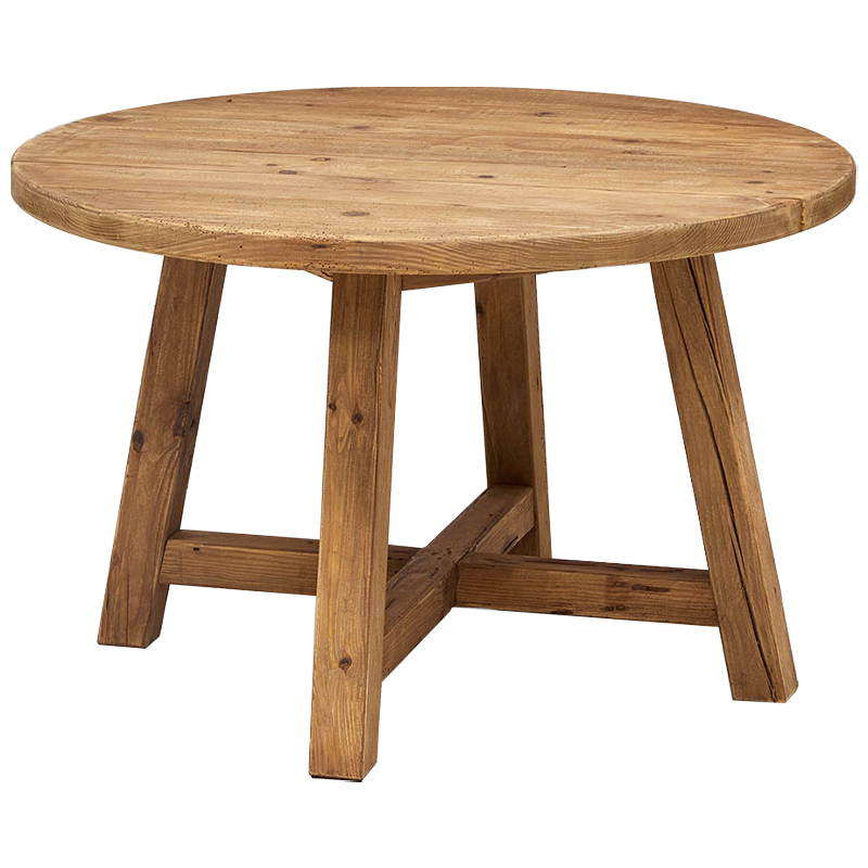 Круглый деревянный обеденный стол Ralf Wood Round Dinner Table Древесина Круглый деревянный обеденный стол Ralf Wood Round Dinner Table Древесина в Брянске | Loft Concept