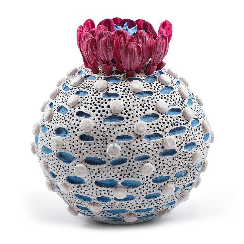 Статуэтка тропический фрукт  Tropical Fruit Round Flower Blue Голубой Белый Розовый в Брянске | Loft Concept 