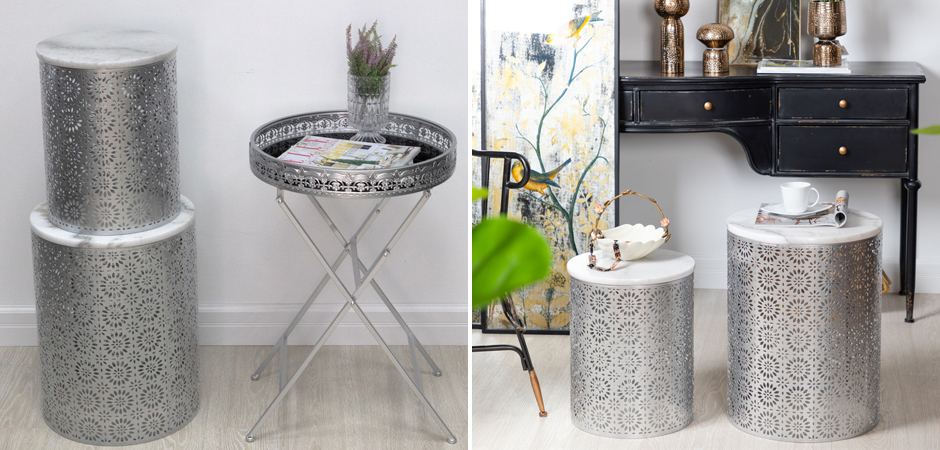 Приставной Стол Artesia Table с белым мрамором Приставной Стол Artesia Table с белым мрамором - Loft-Concept в Брянске