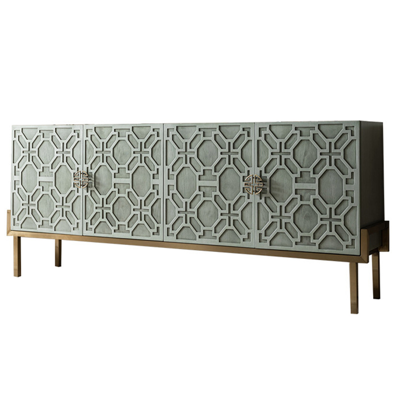 Комод Aveline Wood Chest of Drawers Зеленый Латунь Комод Aveline Wood Chest of Drawers Зеленый Латунь в Брянске | Loft Concept