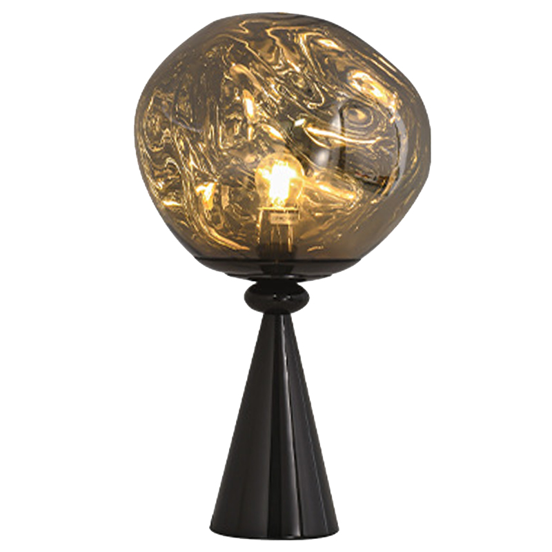 Настольная лампа Kaine Glass Metal Table Lamp Черный Серебряный Прозрачное Стекло Настольная лампа Kaine Glass Metal Table Lamp Черный Серебряный Прозрачное Стекло в Брянске | Loft Concept