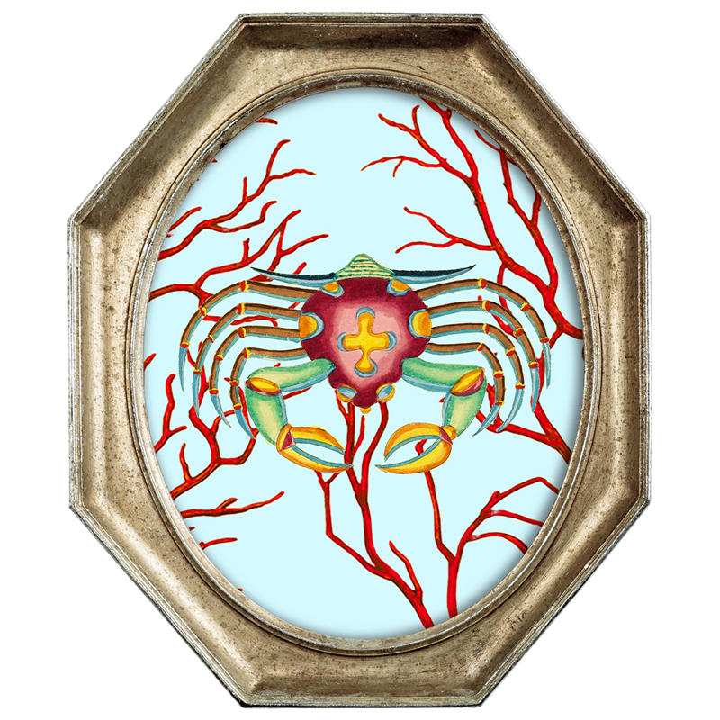 Картина Crab in Coral 2 Мульти Золотой Картина Crab in Coral 2 Мульти Золотой в Брянске | Loft Concept