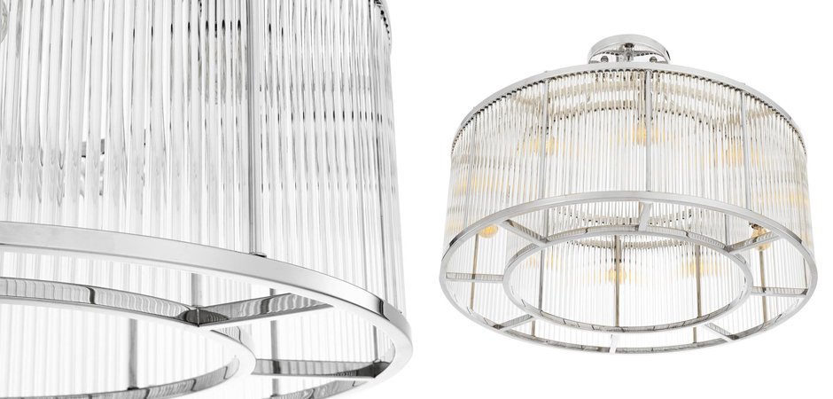 Потолочный светильник Ceiling Lamp Bernardi Nickel Потолочный светильник Ceiling Lamp Bernardi Nickel - Loft-Concept в Брянске