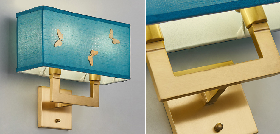Бра с бабочками Butterflies Blue Background Wall Lamp 2 Бра с бабочками Butterflies Blue Background Wall Lamp 2 - Loft-Concept в Брянске