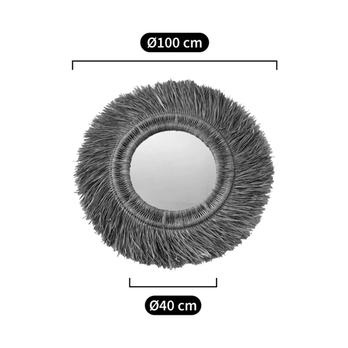 Зеркало из ротанга и сизаля WICKER MIRROR 100 в Брянске